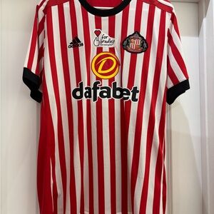 Sunderland AFC Adidas Soccer Jersey / Football Shirt Large